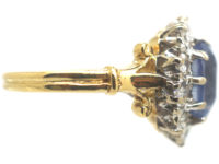 18ct Gold, Sapphire & Diamond Cluster Ring