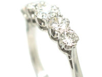 18ct White Gold & Diamond Five Stone Ring