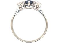Platinum, Sapphire & Diamond Three Stone Ring
