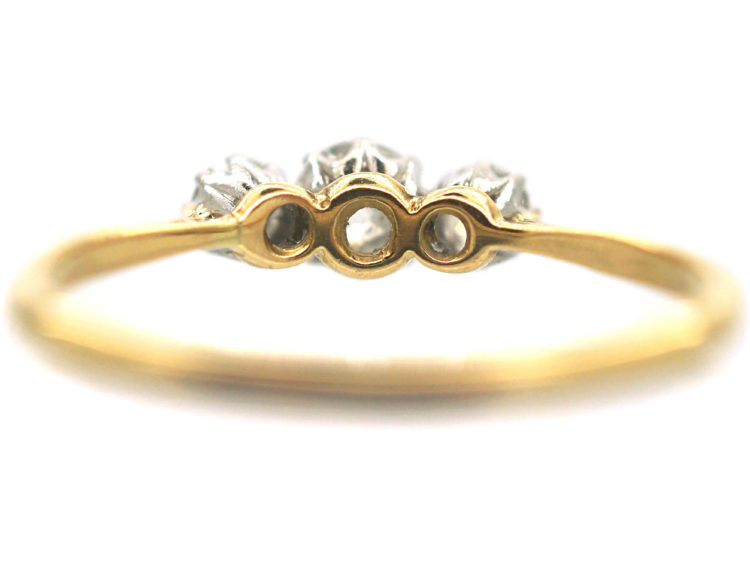 18ct Gold & Platinum, Three Stone Diamond Ring