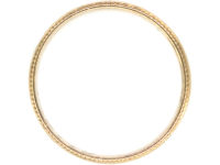 9ct Gold Wedding Ring with Decorated Edge