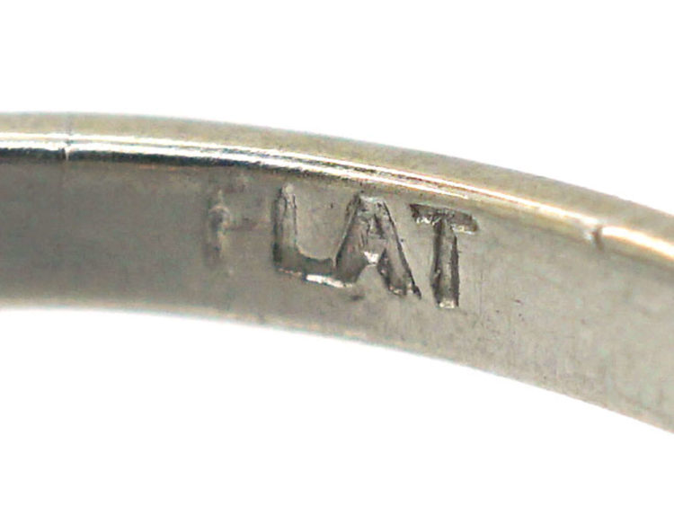 Platinum, Sapphire & Diamond Three Stone Ring