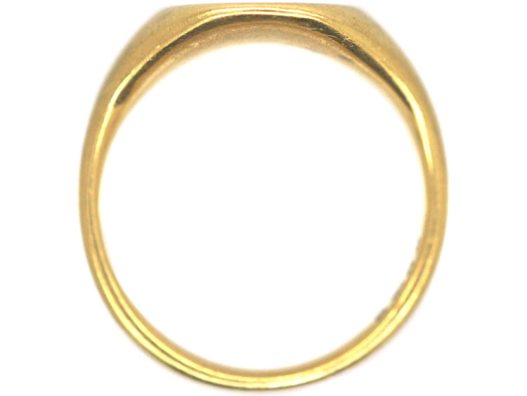 Edwardian 18ct Gold Signet Ring with Griffin Intaglio