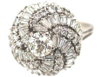18ct White Gold & Diamond Turban Ring