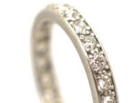 Art Deco 18ct White Gold & Diamond Eternity Ring
