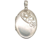 Silver Oval Locket