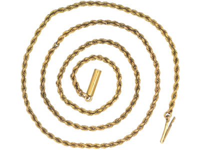 Edwardian 15ct Gold Prince of Wales Twist Chain