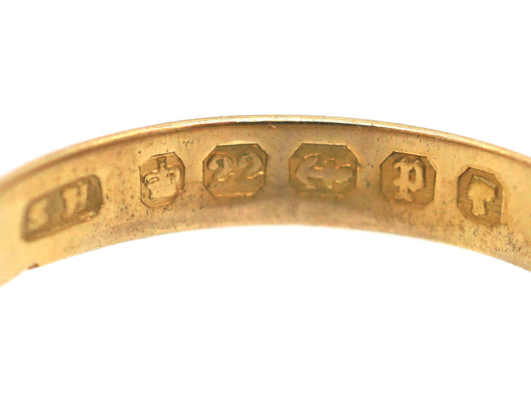 Victorian 22ct Gold Wedding Ring made in 1889