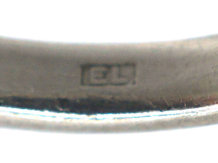 Platinum, Three Stone Baguette Diamond Ring
