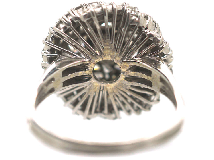 18ct White Gold & Diamond Turban Ring