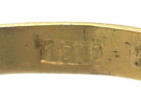 Art Deco 18ct Gold & Platinum, Opal & Diamond Ring