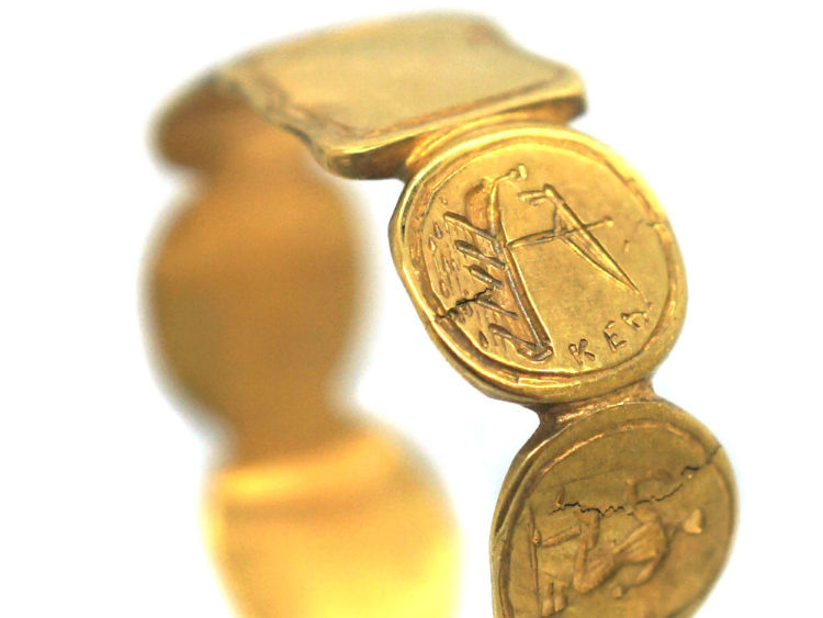 Georgian 18ct Gold Ring with Emblems of the Ionian Islands