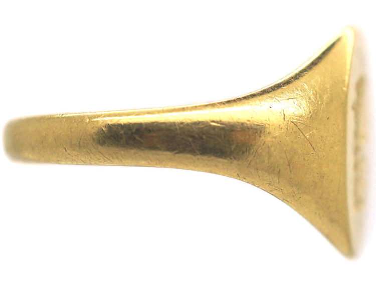 Edwardian 18ct Gold Signet Ring with Griffin Intaglio