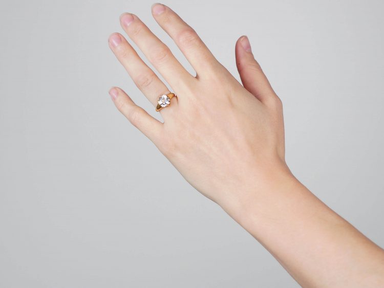 Victorian 18ct Gold & Rock Crystal Ring