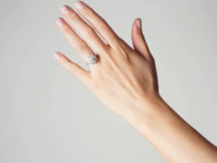 18ct White Gold Large Diamond Daisy Cluster Ring