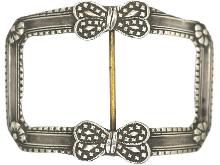 Large Silver Georgian Buckle