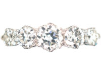18ct White Gold & Diamond Five Stone Ring