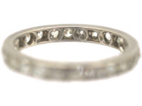 Art Deco 18ct White Gold & Diamond Eternity Ring