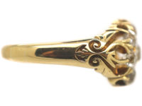 Victorian 18ct Gold Diamond Cluster Ring