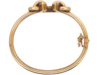 Victorian 9ct Gold Horse Shoe Bangle