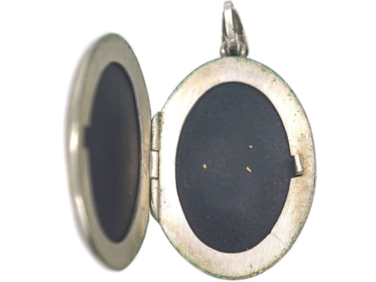 Silver Oval Locket