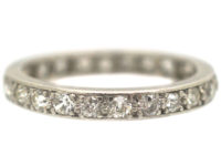 Art Deco 18ct White Gold & Diamond Eternity Ring