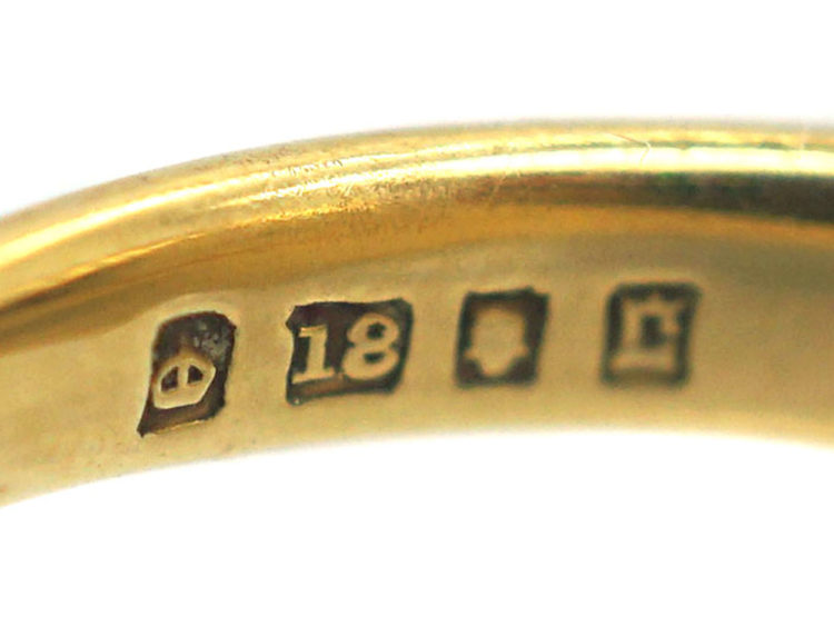 Edwardian 18ct Gold Signet Ring with Griffin Intaglio