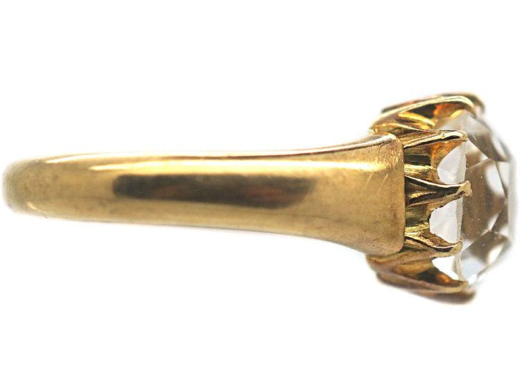 Victorian 18ct Gold & Rock Crystal Ring