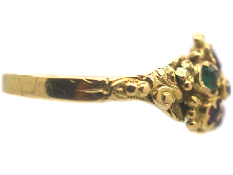 Georgian 15ct Gold Acrostic Ring that Spells Regard