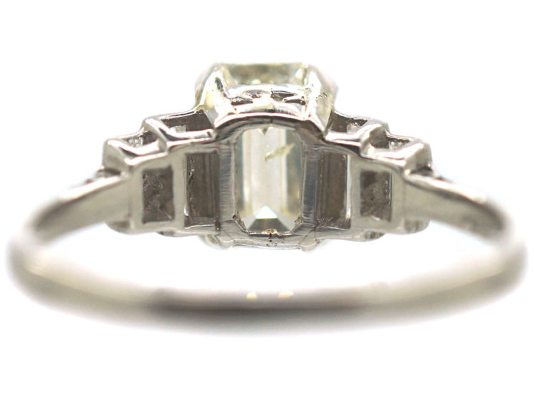 Art Deco Platinum Five Stone Diamond Ring
