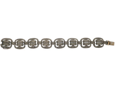 Art Deco Silver & Marcasite Bracelet