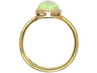 Art Deco 18ct Gold Ring set with an Opal