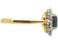 18ct Gold, Sapphire & Diamond Cluster Ring