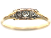 Art Deco 18ct Gold & Platinum Diamond Ring