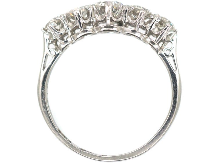 18ct White Gold & Diamond Five Stone Ring