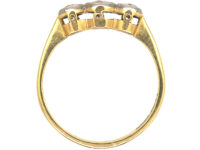 Art Deco 18ct Gold & Platinum, Three Stone Diamond Ring
