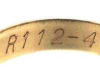 9ct Gold Wedding Ring with Decorated Edge