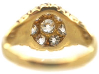 Victorian 18ct Gold Diamond Cluster Ring