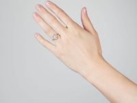 Edwardian 18ct Gold & Platinum Diamond Cluster Ring