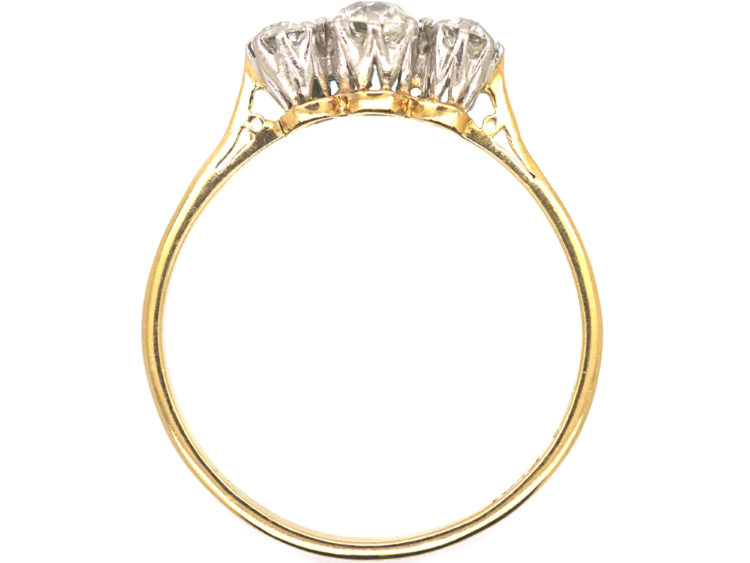 18ct Gold & Platinum, Three Stone Diamond Ring