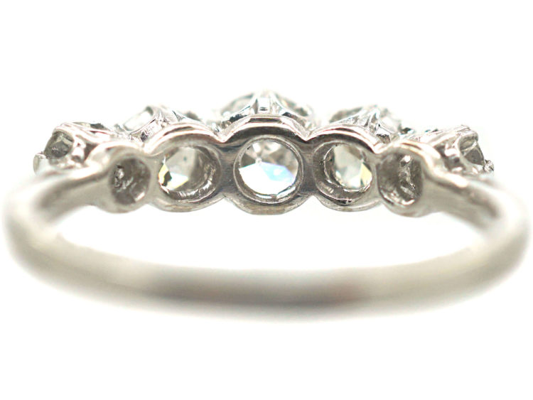 18ct White Gold & Diamond Five Stone Ring
