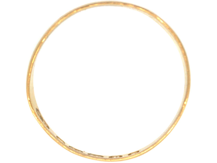 Victorian 22ct Gold Wedding Ring made in 1889