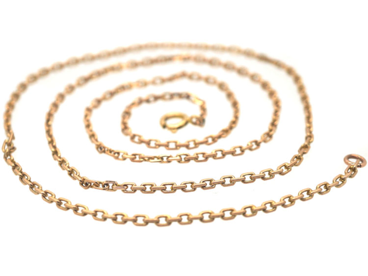 Edwardian 14ct Gold Medium Length Chain