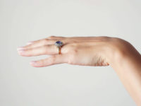 18ct Gold, Sapphire & Diamond Cluster Ring