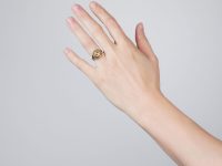 Georgian 15ct Gold Ring set with a Topaz