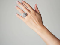 18ct White Gold & Diamond Turban Ring