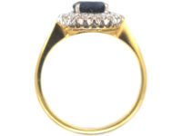 18ct Gold, Sapphire & Diamond Cluster Ring