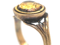 Georgian 15ct Gold Ring set with a Topaz