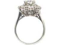 18ct White Gold Large Diamond Daisy Cluster Ring
