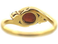 18ct Gold, Garnet and Diamond Ring